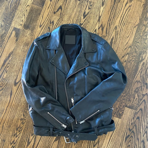 All Saints Leather Jacket - Picture 1 of 8